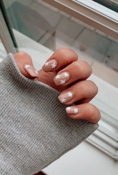 Bachelorette Nails The Bride, White Star Nails, Bachelorette Nails, Star Nail Designs, Stars Aesthetic