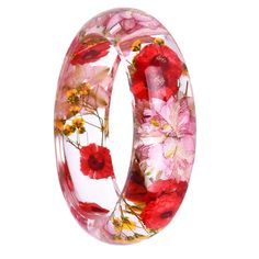 Resin Flower Jewelry, Heels Floral, Dried Flower Resin, Travel Inspired Jewelry, Buddhist Jewellery, Floral Quotes, Flower Resin Jewelry, Resin Bangles, Resin Bracelet