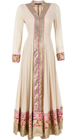 Hijab Fashion 2016, Anarkali Dress Pattern, Long Kurti Designs, Beige Outfit, Fashion 2016, Kurti Neck Designs, Kurti Designs Party Wear