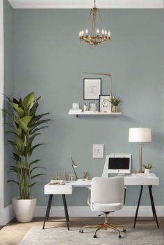 interior design, home decor, space planning, paint color match Small Office Paint Colors Business, Studio Paint Color Ideas, Paint Colors Home Office, Paint For Office Walls, Office Room Colors, Office Wall Color Ideas Paint, Best Office Paint Color Sherwin Williams, Office Room Color Ideas, Paint Color For Office