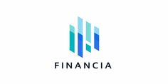 the logo for finance firm finacia, which has been designed to look like an abstract