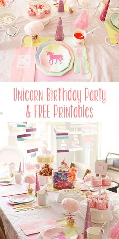 unicorn birthday party and free printables