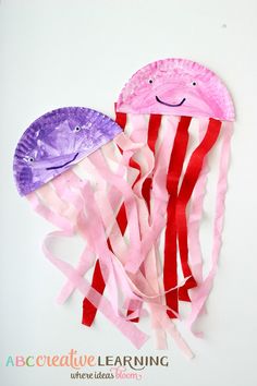 paper plate jelly fish craft for kids