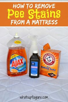 how to remove pee stains from a mattress with alx and baking soda on top