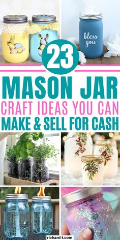 mason jar craft ideas you can make and sell for cash