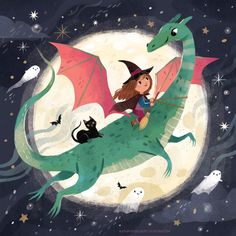 Kathryn Selbert Legal Notice, Arte Indie, Flying Dragon, Dragon Illustration, Children's Illustration, Book Illustration Art, Advocate Art, Halloween Illustration, Art Licensing