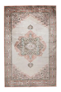 Pink Herati Carpet | Dutchbone Mahal | Dutchfurniture.com Modern Style Homes, Pink Olive, Luxury Towels, Interior Trend, Persian Carpet, Traditional Area Rugs, Green Rug, Area Rugs For Sale, Vintage Roses