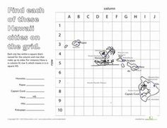 a crossword puzzle with the words find each of these hawaii cities on the grid