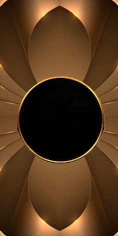 an abstract gold and black background with circles