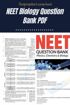 NEET biology question bank pdf Neet Biology, Neet Preparation, Revision Notes, Writing Words, Biology, Chemistry, Physics, For Free, Writing