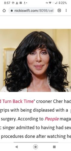 an image of a woman with long black hair on her face and the caption reads, i'd turn back time coroner