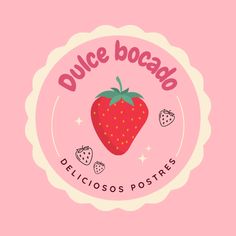 a pink background with a strawberry and the words juice boad