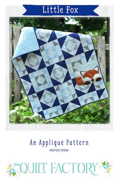 the quilt factory little fox applique pattern is available for purchase on ebay