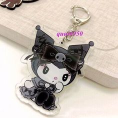 2pcs Cute My Melody & Kuromi Bow Keychain Acrylic Key Chain Gift | eBay Kuromi And Hello Kitty, Kuromi And Friends, Kuromi Room, Kuromi Stuff, Cute My Melody, Mini Clips, Bow Keychain, Money Wallpaper Iphone, Keychain Acrylic