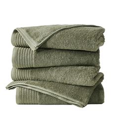 four towels stacked on top of each other