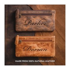 GUARANTEED DELIVERY BEFORE CHRISTMAS! Personalized LEATHER PENCIL CASE & Zipper Pen Makeup Pouch Bag Cosmetic Stationary Custom Engraved Gifts for Boyfriend Him Her Men Women Mom ▬ 𝗔𝗕𝗢𝗨𝗧 𝗨𝗦 ▬ PrecisionMemory aspires to create moments that last a lifetime with our personalized gifts for him & her. * Ships within 24 Hours. * Designed in Los Angeles, California. * Etsy Star Seller Order & Product Support. * Free 90 Day Returns & Exchanges. Please feel free to reach out to us with any questions. ▬ 𝗣𝗥𝗢𝗗𝗨𝗖𝗧 𝗜𝗡𝗙𝗢𝗥𝗠𝗔𝗧𝗜𝗢𝗡 ▬ The perfect personalized gift: Elevate someone's stationery game with this exquisite leather pencil case. Crafted from premium leather and customized with their name or initials, it's a thoughtful and stylish present. Whether it's for a student, an artis Luxury Engraved Bags For Gifts, Luxury Engraved Bags, Affordable Personalized Pencil Case, Bickham Script, Leather Pencil Case, Personalised Gifts For Him, Engraved Gifts, Toiletry Storage, Makeup Pouch