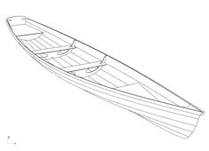 a drawing of a boat with two oars on the front and one in the back