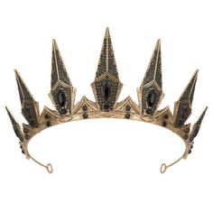 PRICES MAY VARY. 【Gothic Crown】Design Inspiration-The wings of Lichterngel fell to the abyss of hell, where they were refined by the gothic witch and became a sign of darkness. 【Size of Tiara】Womens crown measures approx. 2.83 inches in height, 5.9 inches in diameter. 【Perfectly Fit】The metal alloy crown is of high quality, bend at the end for a perfect fit. Pin loops at each end of the tiara for extra security.(Bobby Pins Included) 【Various Occasions】Perfect for Halloween, Cosplay, Prom, Photo Black Metal Crown, Crown Helmet, Evil Queen Crown, Halloween Prom, Goddess Hekate, Queen Crowns, Evil Princess, Crowns For Women, Halloween Crown