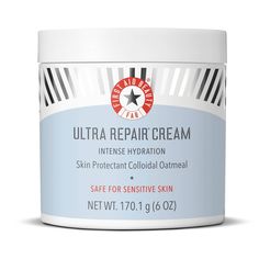 First Aid Beauty's Ultra Repair cream instantly relieves dry, distressed skin + eczema, plus strengthens skin barrier in 7 days for calm, comfortable skin. The fast absorbing, rich hydrating formula is made with Colloidal Oatmeal, a skin protectant and barrier-building ingredient that treats eczema + speeds up skin renewal. With 24 hours of soothing hydration, skin feels comfortable after just one use. Safe for sensitive skin and good for face + body. Ultra Repair Cream, Eucalyptus Globulus, Josie Maran, First Aid Beauty, Best Moisturizer, Face Hydration, Skin Repair, Repair Cream, Moisturizer For Dry Skin