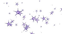 purple stars are flying in the air