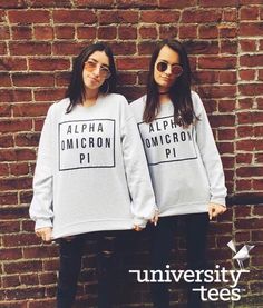 Alpha Omicron Phi sunnies I made by University Tees I apparel designs | custom greek apparel | sorority tshirts | sorority shirt designs I PR shirts Alpha Omicron Pi Shirts, Aoii Shirts, Sorority Recruitment Shirts, University Merchandise, Merchandise Ideas, Pi T Shirt