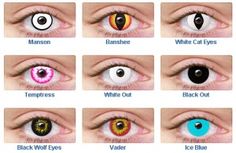 Colored contacts non prescription ( not sure if I would do this but it's interesting) Werewolf Contacts, Color Contacts For Halloween, Contacts Lenses, Prescription Colored Contacts, Wolf Eyes