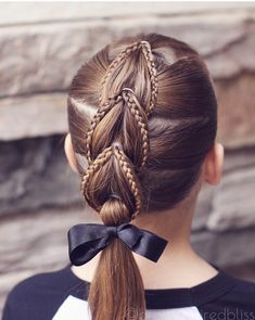 Updo Wedding Hairstyles, Updo Ideas, Gymnastics Hair, Kid Hair, Updo Wedding, Cheer Hair