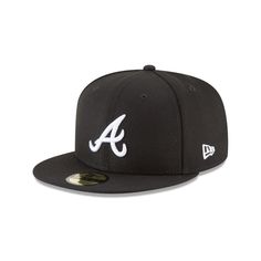 Sport meets fashion. The Atlanta Braves Basic 59FIFTY Fitted Cap features an embroidered Braves logo at the front panels with the MLB Batterman logo at the rear and a gray undervisor. Classic Fitted Baseball Cap For Baseball Season, Classic Fitted Baseball Cap, Classic Snapback Hat For Baseball Season, Classic Snapback For Baseball Season, Classic Baseball Cap With Flat Brim, Classic Flat Brim Baseball Cap For Sports Events, Classic Flat Brim Baseball Cap, Classic Flat Brim Fitted Hat For Baseball Season, Classic Snapback Hat With Curved Brim For Sports