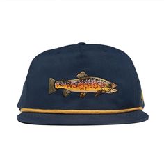 Duck Camp Hat - Pants Store Camp Hat, Blue Winged Teal, Navy Hats, White Rope, Brown Trout, Fishing Hat, Fishing Outfits, Snapback Cap