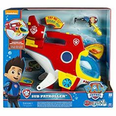 the paw patrol submarine playset is in its box