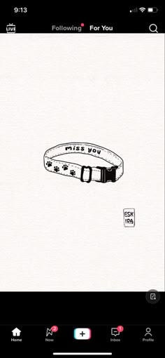 a drawing of a ring with the words miss you written on it and an arrow pointing up