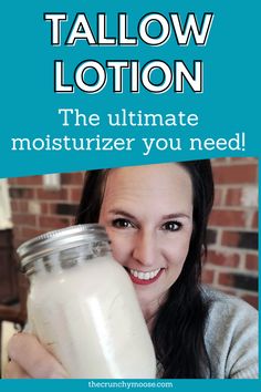 I'm always amazed that in a world filled with countless skincare products, it's natural alternatives that offer the most benefits. One of my favorites is tallow lotion. Tallow is a nutrient-rich skin remedy that's been used for centuries. This natural wonder goes beyond just moisturizing, offering a range of surprising benefits that can improve your skin, reduce inflammation, and heal. How to render tallow and make homemade diy tallow lotion with essential oils Homemade Lotions With Essential Oils, How To Render Tallow For Skincare, How To Use Tallow, Tallow Magnesium Lotion Recipe, Tallow Honey Lotion Recipe, Homemade Beef Tallow Lotion, Diy Whipped Tallow Face Cream, Tallow Body Lotion, How To Make Tallow Lotion