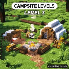 an image of a computer game with the title campsite levels level 3