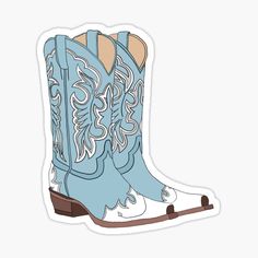 Duck Cowboy Tattoo, Cowboy Boots Clipart, Cowboy Boot Graphic, Cowboy Boots Drawing, Cowboy Stickers, Country Stickers, Cowboy Aesthetic, Bota Country