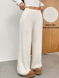 Women's Solid Color Casual Loose Knit Sweater & Pants Set Apricot Casual   Knitted Fabric Plain Straight Leg Medium Stretch  Women Clothing, size features are:Bust: ,Length: ,Sleeve Length: Summer Bodysuits, Loose Knit Sweater, Loose Knit Sweaters, Fashion Tights, Loose Knit, Dark Jeans, Women Pants, Sweater Pants, Knit Pants