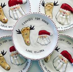 christmas cookies for santa and love elloria plates