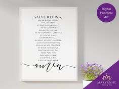 a poster with the words save regna on it next to a vase filled with flowers