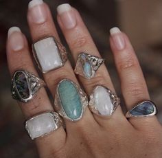 Earthy Rings, Ring Inspiration, Magical Jewelry, Jewelry Accessories Ideas, How To Make Rings, Earrings Inspiration, Fancy Jewelry