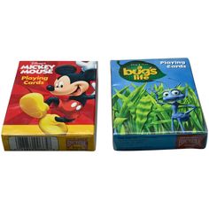 Disney Playing Cards - 2 Decks - Bug's Life and Mickey Mouse Vintage Animation, Disney Play, Animation Character, Price Sticker