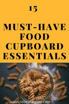 the top five must have food cupboard essentials