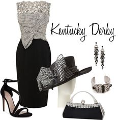 Derby Day by lwilkinson on Polyvore featuring Carvela, First People First, Iosselliani, John Lewis and Karen Millen Kentucky Derby Party Outfit