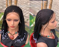 feedin closure wig * Glueless wig, but can be glued if desired  * exactly as pictured braids wig * medium density  * kanekalon braiding hair *Hand made lace closure with pre plucked part line *ready to ship closure braided wig *processing time 4day approximately 19inches in length  Wigs ordered in any type of lace cap, comes with an ear to ear elastic band for extra hold and comfort Wash your Feed-in braids wigs in lukewarm water with a hair shampoo.  Never wash  ur braids wigs in steaming hot w Headband Braided Wigs, Braided Wigs Express Wig Braids Usa, Kanekalon Braiding Hair, Braded Wig, Kanekalon Hairstyles, Types Of Lace, Feed In Braid, Lace Caps, Closure Wig