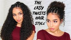 Easy Quick Hairstyles For Curly Hair. There are any references about Easy Quick Hairstyles For Curly Hair in here. you can look below. I hope this article about Easy Quick Hairstyles For Curly Hair can be useful for you. Please remember that this article is for reference purposes only. #easy #quick #hairstyles #for #curly #hair Curly Hair Twists, Quick Curly Hairstyles, Curly Hair Beauty, Hair Twists, Frizzy Curly Hair, Easy Hairstyles Quick, Amazing Hairstyles, Lazy Hairstyles, Curly Hair Tutorial