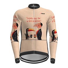 an image of a man wearing a long sleeved cycling jersey