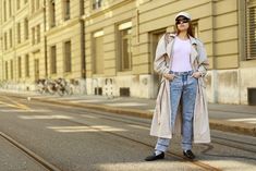 The European Way to Style a Trench Coat to Look Instantly Chic Loafers For Women Outfit