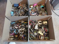 Please read entire description! This is a huge lot of all kinds of bracelets. There are vintage plastics, stone, metals, you name it:) All of the bracelets are wearable, and the lot fills a large flat rate box. They ship Priority within 1 business day, free to the US. Please note, We buy huge jewelry lots from all over the country, some from auctions, some from estates, and many have been in storage for some time. The jewelry may have been exposed to smoke or pets, I have no way of knowing for s Cheap Large Beads Jewelry For Gifts, Jewelry Knowledge Rio Grande Jewelry Supply, Wholesale Jewelry Supplies Walmart, Gunville Jewelry, Diy Kandi, Silver Springs, Wedding Jewelry Bracelets, Funky Jewelry, Vintage Stuff