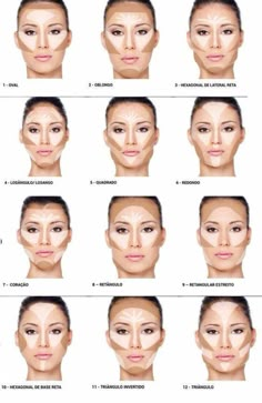 Face Contouring Makeup, Bentuk Alis, Nose Makeup, Makeup Face Charts, Makeup Artist Tips, Face Makeup Tips, Smink Inspiration, Face Makeup Tutorial, Makijaż Smokey Eye