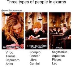 three types of people in exam meme with caption below that reads, 3 types of people in exam