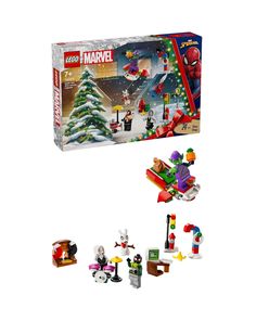 the lego spider - man christmas tree has been opened and is ready to be put in