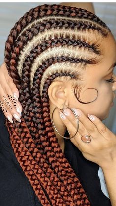 Matrix Hairstyle, Ghana Braids Hairstyles, Hairstyles Reference, Toddler Hair Styles, Prom Hair Styles, Cornrows Braids For Black Women, Feed In Braids, African Hair Braiding Styles